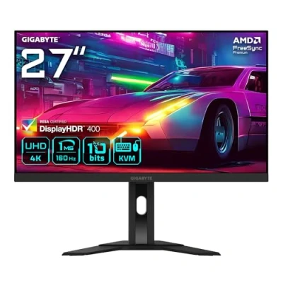 Immagine di Gigabyte M27UA 27&quot; Monitor da gioco UHD 3840 x 2160, 160Hz, 1ms, 400 cd/m², FreeSync Premium, HDR ready, HDMI 2.1, DisplayPort 1.4