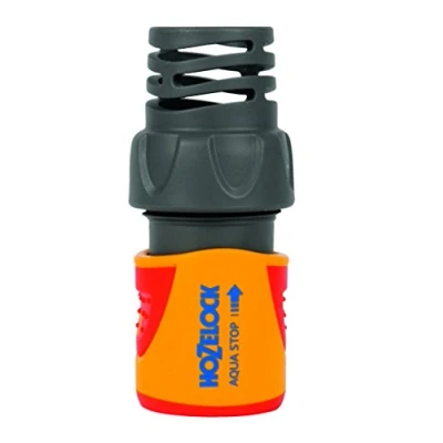 Immagine di Hozelock 2065 6000 AquaStop PLUS Plastica Giunto per tubi dellacqua Raccordo a innesto, 19 mm (3/4) Ø, 15,0 (3/8) FI Acquastop