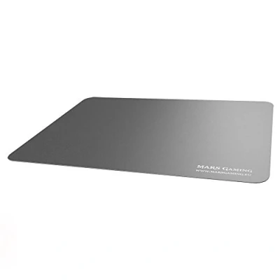 Immagine di MARSGAMING MMP3, Mouse pad da gioco per PC, alta precisione con qualsiasi mouse, superficie in alluminio, base gomma naturale, comfort elevato, tecnologia nanotrack, 35 x 28 cm)