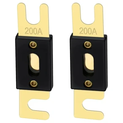 Immagine di Heschen anl 200 Amp per auto veicoli sistema audio fogli colore oro e nero 2 pezzi