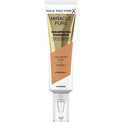 Immagine di MAX Factor Miracle PURE Foundation Fondotinta, Donna, Taglia: 30 ml, Bronze