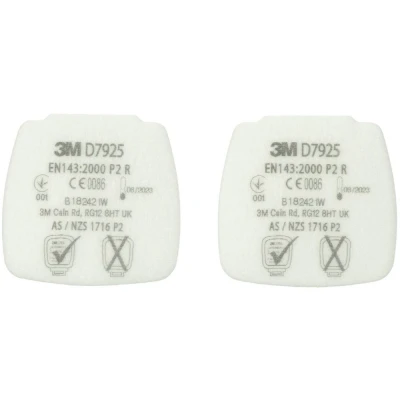 Immagine di 3M Filtro di inserimento particelle Secure Click D7925 P2 R 4 pz.