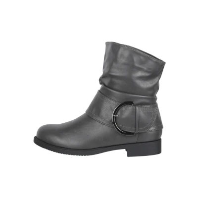 Immagine di Elara Stivaletti Donna Foderato Fibbia Stivali Chunkyrayan B9815 KB Grey 41