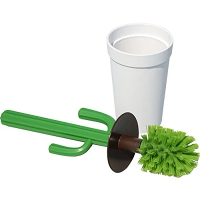 Immagine di Scopino WC Cactus Bianco Verde Qualy