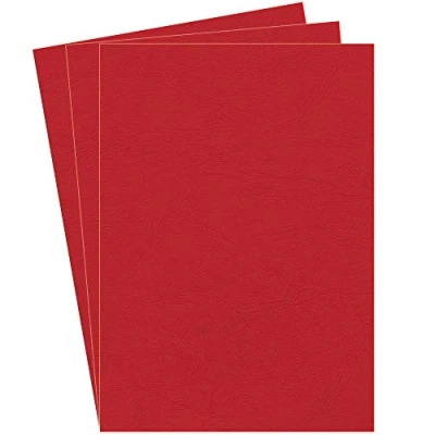 Immagine di Fellowes 5371603 Copertine per Rilegatura Delta FSC, Formato A4, Confezione da 100 Pezzi, Rosso Scuro