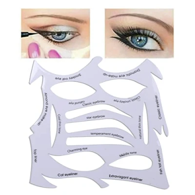 Immagine di 1 Pezzo Sopracciglio Trucco Occhi Ombretto Eyeliner Strumento Riutilizzabile Stencil Set