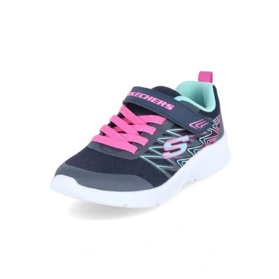 Immagine di Skechers Microspec Bold Delight, Sneakers Bambine e ragazze, Navy Mesh Hot Pink Trim, 28 EU