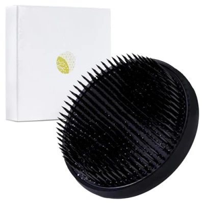 Immagine di Wazakura Kenzan per Ikebana Rotondo Nero da 90mm, Pin Frog Fiori Realizzato in Giappone, Strumento Giapponese l&#039;Arrangiamento Floreale, Porta Vasi 90mm