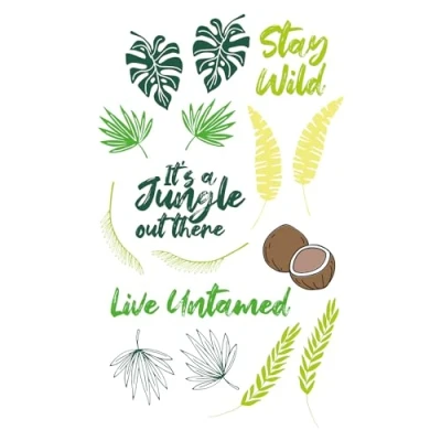 Immagine di Sizzix Set di 18 timbri trasparenti Stay Wild Catherine Pooler