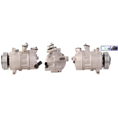Immagine di ELSTOCK 51 0535 Compressore Aria Condizionata PAG 46 R 134a con guarnizioni VOLKSWAGEN: GOLF 6, Tiguan I, Polo V Hatchback, AUDI: A3 Sportback