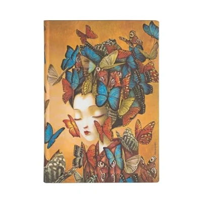 Immagine di Taccuino Paperblanks copertina morbida Midi a righe Madame Butter...
