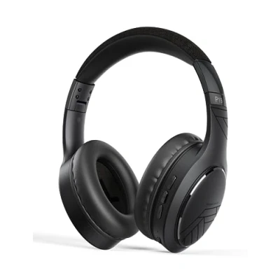 Immagine di PowerLocus Cuffie Bluetooth, Over Ear con 60 ore di riproduzione, 3 modalità EQ, Wireless Pieghevoli, Microfono, Hi Fi Bassi Profondi per Viaggio/Android/Corso Online
