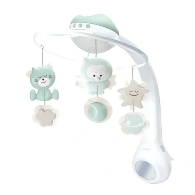 Immagine di Infantino Giostrina Musicale Proiettore 3 in 1 Convertibile, Luce Notturna e Neonato, Modalità Sveglia per Simulare la del Giorno, 6 Melodie &amp; 4 Suoni della Natura, Saggio