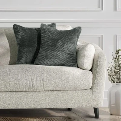 Immagine di DecoKing Henry 57421, 2 federe per cuscini da 45 x cm, in microfibra, con chiusura lampo, pile, colore: grigio antracite