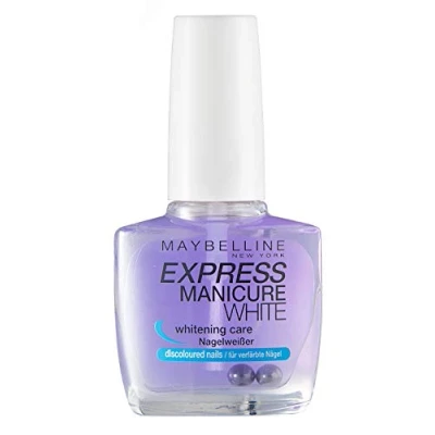 Immagine di Maybelline New York Make Up Nail Polish Express Manicure smalto base Coat Whitening Care/sotto di nagelweisser per verfaerbte Chiodi, 1 X 10 ML