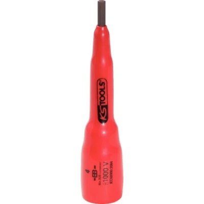 Immagine di KS Tools, Chiave a bussola + esagonale, Presa di bit da 3/8&quot; con isolamento protettivo (8 mm)