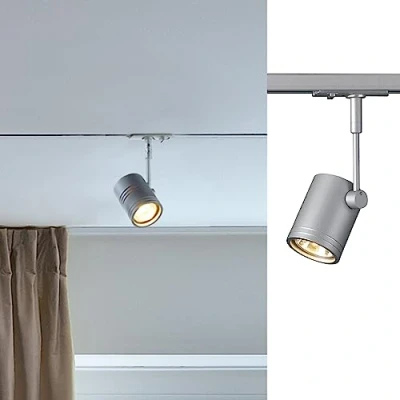 Immagine di SLV Bima I 143442 Lampada per sistema su binario monofase GU10 50 W Lampadina Alogena Argento