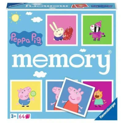 Immagine di Ravensburger Memory® Peppa Pig, Gioco Memory per Famiglie, Età Raccomandata 3+, 64 Tessere, 20886 9, Multicolore