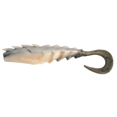 Immagine di Berkley Gulp! Nemesis Prawn Curl Tail 5in Shad (3 pezzi) Natural Shrimp Shads