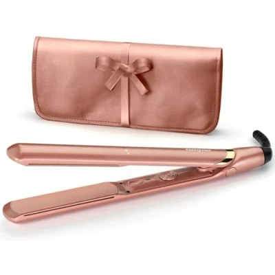 Immagine di BaByliss 2598PE Piastra lisciante Rose Gold in ceramica, multi voltaggio, riscaldamento ultra rapido 15 secondi, 3 impostazioni di temperatura fino a 235C