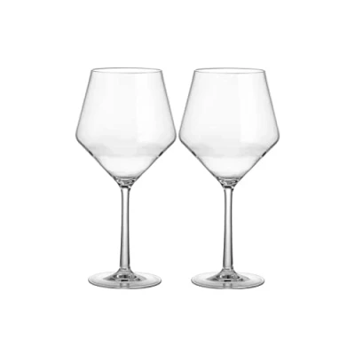 Immagine di Brunner 0830220N.C71 Red Wineglass, Set 2 Calici Trasparenti da Vino Rosso per Campeggio, Barca, Picnic, Infrangibili in Tritan, Volume 72 Cl