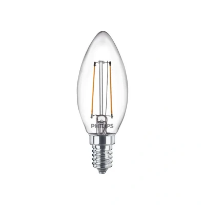 Immagine di Philips Lighting 77753100 LED (monocolore) ERP E (A G) E14 Forma di candela 2 W = 25 Bianco caldo (Ø x L) 3.5 cm 9.7 1 pz.
