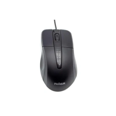 Immagine di Nilox MOUSB1001 MOUSE Mano destra Ottico 1000 DPI (NLX USB 1000DPI BLK MOUSB1001)