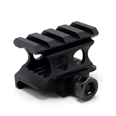 Immagine di TRIROCK 0.83&quot; Saddle Height Super Slim 4 Slots Picatinny Riser Mount Adapter Metal Compact with 21mm Rail Base