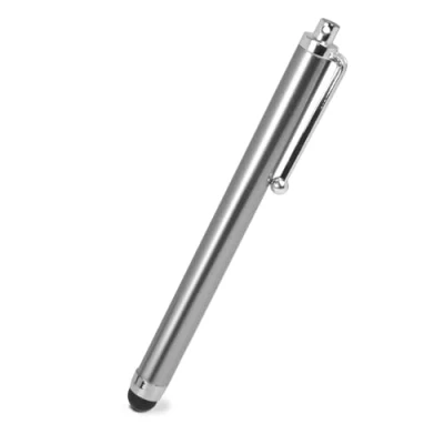 Immagine di OcioDual Penna per Touch Screen, Argento, Compatibile con Telefono Cellulare Smartphones, Tablets, Monitor, Puntatore Universale in Metallo, Punta Gomma, Sensibile, Pen Stylus, Stilo