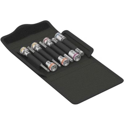 Immagine di Wera Bicycle Set 8 Kit inserti giravite a bussola 3/8 7 parti 05004176001