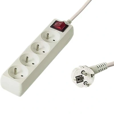 Immagine di PremiumCord PP4K 10 prolunghe e multiple m 4 presa(e) AC Bianco