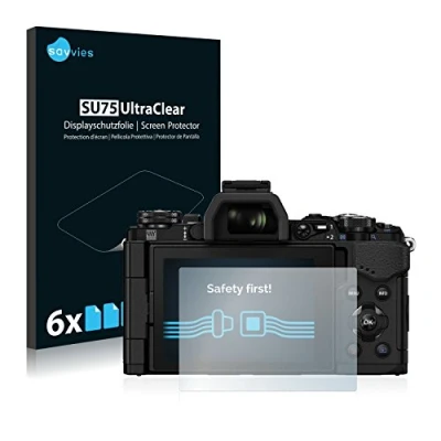 Immagine di savvies (6 Pezzi Pellicola Protettiva per Olympus OM D E M5 Mark II Protezione Schermo Trasparente