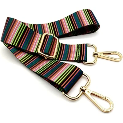 Immagine di Tracolla per Borse Donna Colorato Cinghia Della Borsa Larga, Regolabile con Gold Moschettone, Durevole Crossbody Borsa, Borsetta, Chitarra DIY Spalla Accessori Ragazze, 08