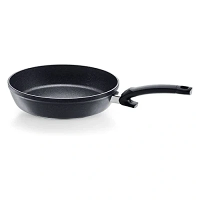 Immagine di Fissler Adamant Comfort Padella in alluminio sigillata 26 cm, rivestimento, per frittura, antiaderente, antigraffio, tutti i tipi di cottura, a induzione, colore: nero