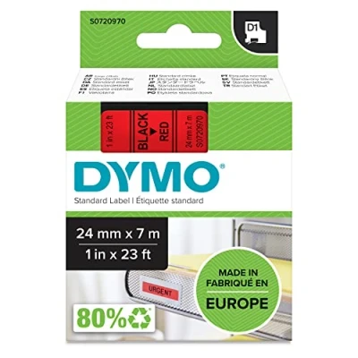 Immagine di DYMO 53717 Cassetta nastro Colore Nastro: Rosso carattere: Nero 24 mm 7 m