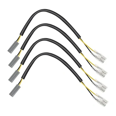 Immagine di Be In Your Mind 4 adattatori per cavi segnali di direzione compatibili con adattatore spina Yamaha motocicli e indicatori circa 22,5 cm