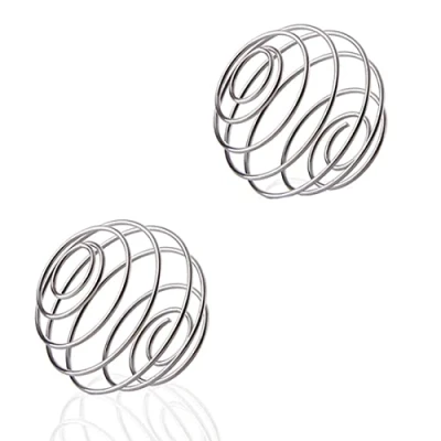 Immagine di 2 Pcs Ball Shaker per Proteine,Agitare la sfera,la sfera di miscelazione del miscelatore della proteina dell&#039;acciaio inossidabile le bevande mescolate proteiche (Diametro 5.5cm)