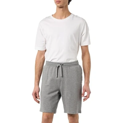Immagine di Tommy Hilfiger Uomo Pantaloncini in Felpa Essential Terry Cotone, Grigio (Medium Grey Heather), 3XL