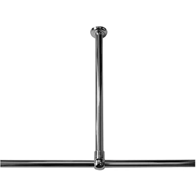 Immagine di Sealskin Seallux Supporto a Soffitto, Acciaio Inox, Cromato, 60 x 2.8 cm