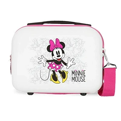 Immagine di Disney Minnie Enjoy THE DAY Trousse per bambini, Taglia: One Size, Bianco fuxia