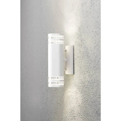 Immagine di Konstsmide Modena Up &amp; Down Big 7516 250 Lampada da parete per esterno Lampadina Alogena GU10 70 W Bianco