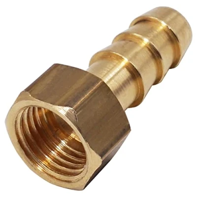 Immagine di SKIR&#039;CO 1 pz filettatura femmina Barb ottone raccordo 1/4 &quot;x 10 mm, adattatore tubo spinato, connettore coda tubo, BSP