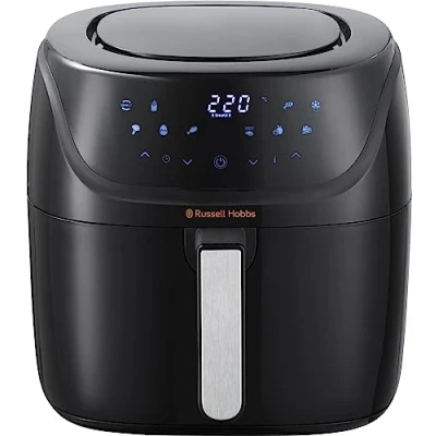 Immagine di Russell Hobbs Friggitrice ad Aria XXL 8 l Design Compatto, 10 Funzioni Pre impostate di cottura Temperatura Max 220; Lavabile in lavastoviglie; Shake Alert; No olio, SatisFry Air Fryer 27170 56