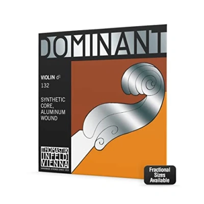 Immagine di Thomastik Infeld Corde per violino Dominant Nylon Core 1/4 D Silver 132