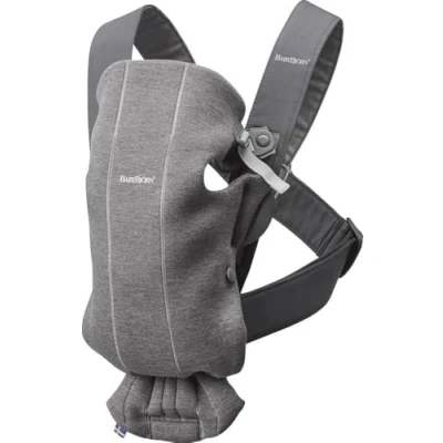 Immagine di BabyBjörn Marsupio Mini Jersey 3D, Grigio scuro