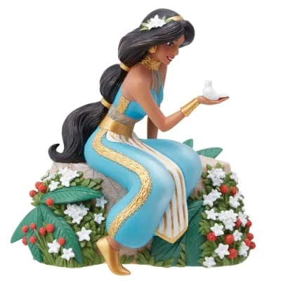 Immagine di Enesco Disney Showcase Botanical Aladdin Jasmine Holding Bird Figurine, 15,2 cm, multicolore