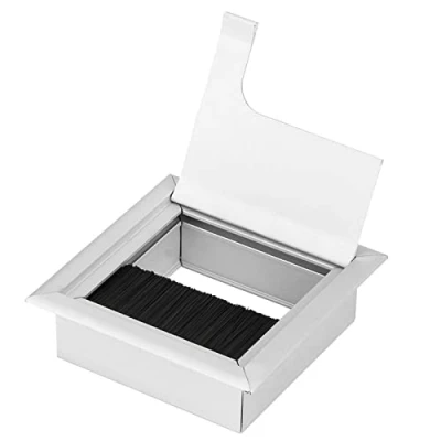 Immagine di Presa per copertura del foro filo dell&#039;otturatore PC quadrato Scrivania passacavo computer(Small)