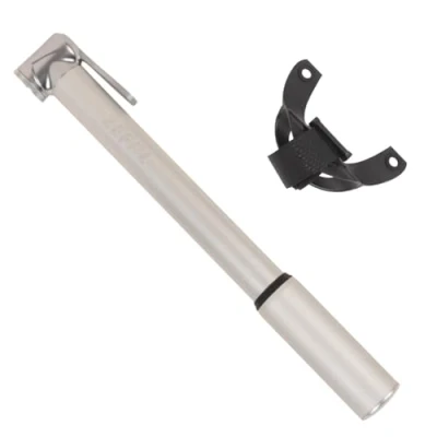 Immagine di ZEFAL Road Mini Pompa Bici da Strada Pompetta Compatta e Leggera in Alluminio Adatta per Presta Schrader Alta Presione 8 bar Argento, 117g