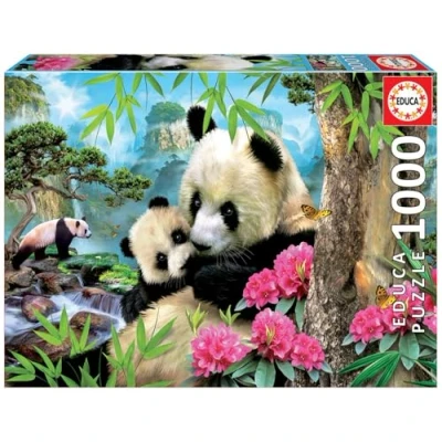 Immagine di Educa Puzzle da 1000 pezzi per adulti Panda con Cucciolo. Dimensioni: 68 x 48 cm. Include la colla fix puzzle. Consigliato a partire dai 14 anni (17995)