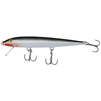 Immagine di Rapala Esche da Pesca Original Floater Attrezzatura con Costruzione Balsa Acqua Dolce Dimensione 11cm / 6g Fabbricato in Estonia Gold Fluorescente Red